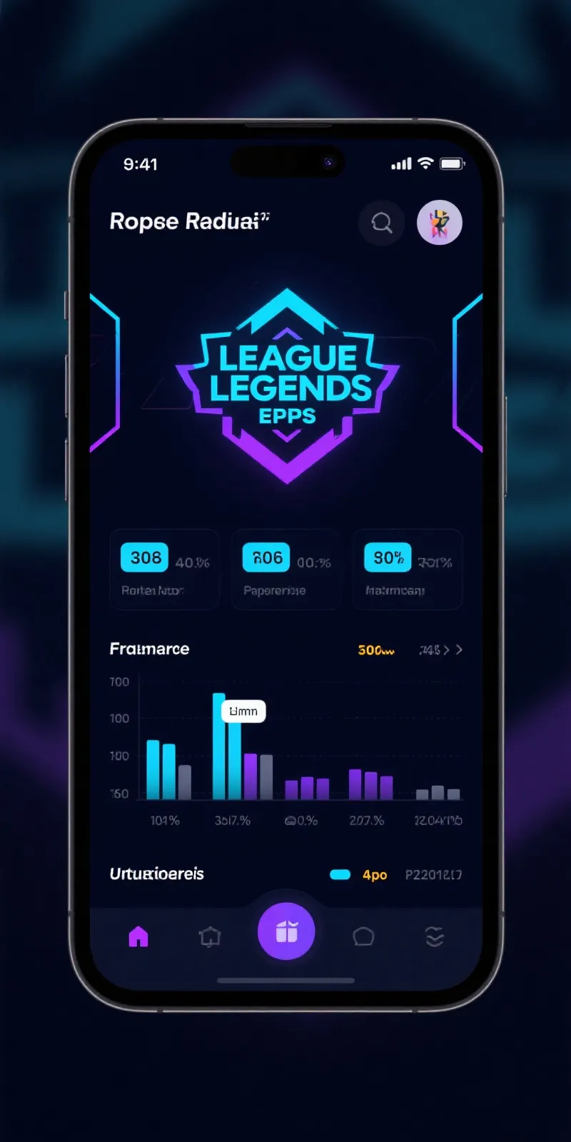 LCK数据中心App界面预览